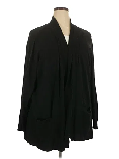 Pre-owned Faded Glory Long Sleeve Blouse In Black
