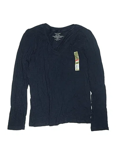 Pre-owned Faded Glory Kids' Long Sleeve Henley Shirt In Blue