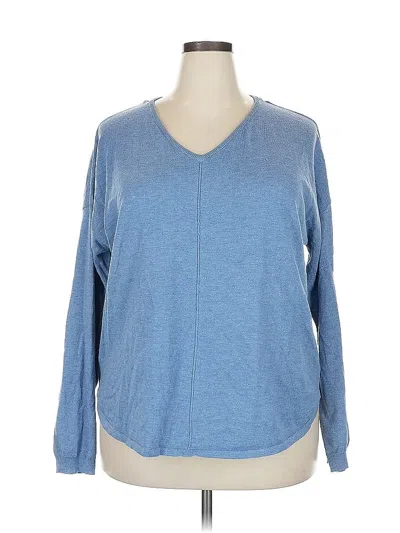 Pre-owned Faded Glory Long Sleeve T-shirt In Blue