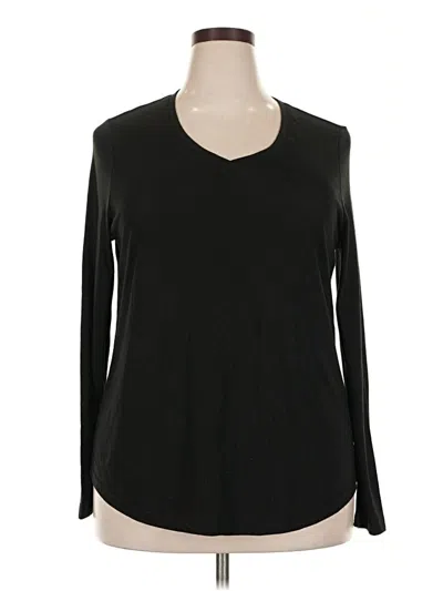 Pre-owned Faded Glory Long Sleeve T-shirt In Black