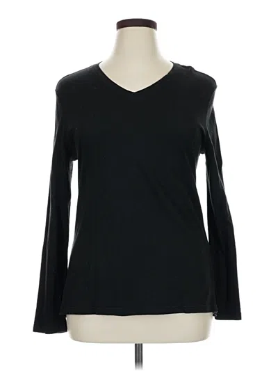 Pre-owned Faded Glory Long Sleeve T-shirt In Black