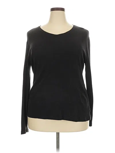 Pre-owned Faded Glory Long Sleeve T-shirt In Black