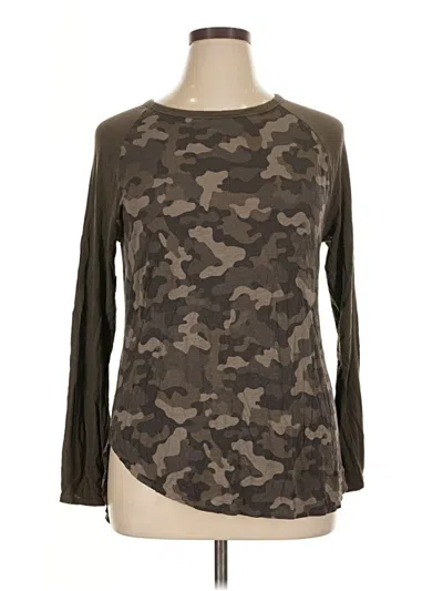 Pre-owned Faded Glory Long Sleeve T-shirt In Brown