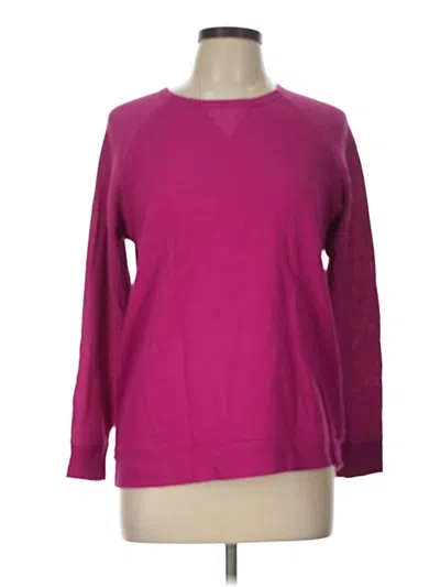 Pre-owned Faded Glory Long Sleeve T-shirt In Burgundy