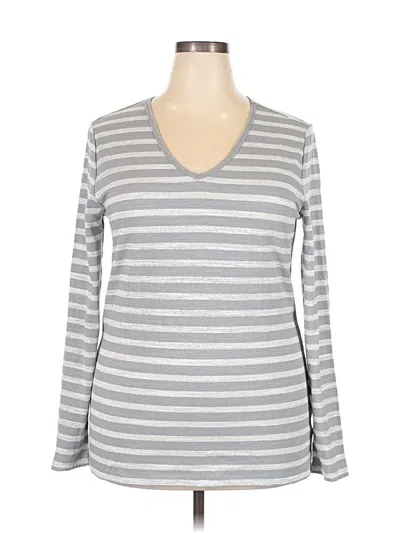 Pre-owned Faded Glory Long Sleeve T-shirt In Gray