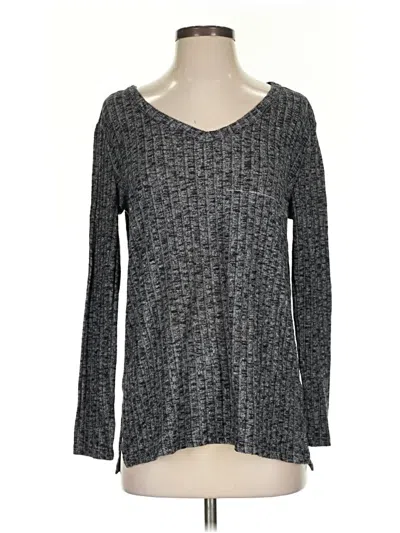 Pre-owned Faded Glory Long Sleeve T-shirt In Gray