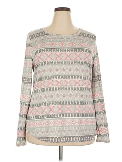 Pre-owned Faded Glory Long Sleeve T-shirt In Gray