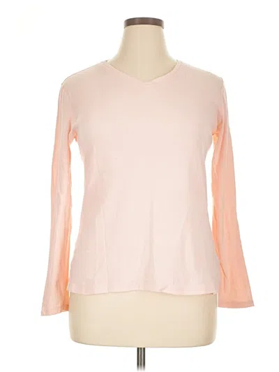 Pre-owned Faded Glory Long Sleeve T-shirt In Pink
