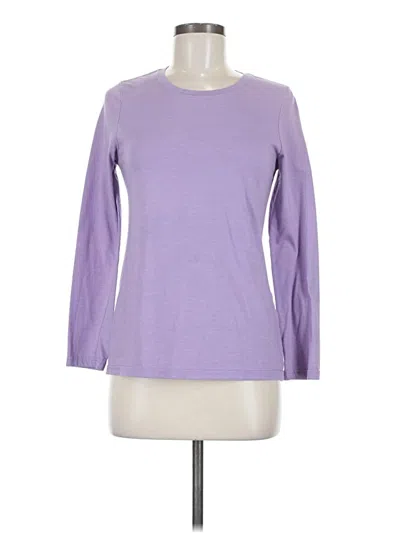 Pre-owned Faded Glory Long Sleeve T-shirt In Purple
