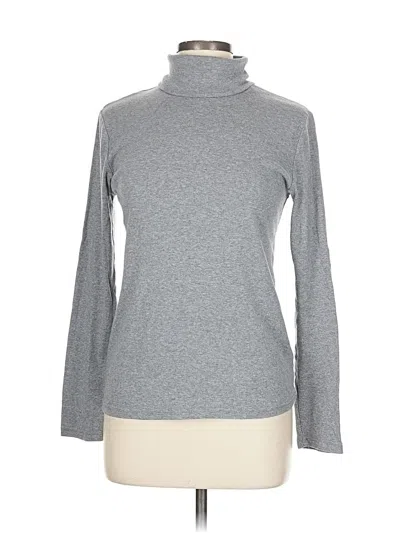 Pre-owned Faded Glory Long Sleeve Turtleneck In Gray