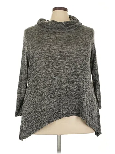 Pre-owned Faded Glory Poncho In Gray