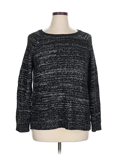 Pre-owned Faded Glory Pullover Sweater In Black