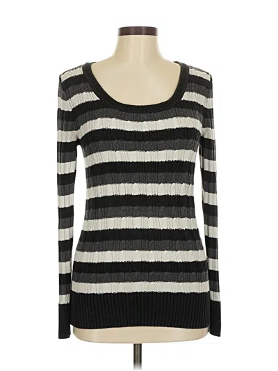 Pre-owned Faded Glory Pullover Sweater In Black