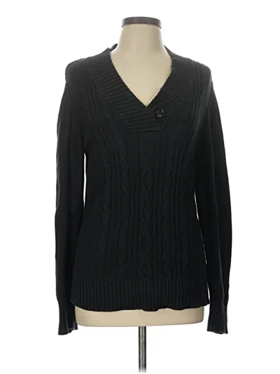 Pre-owned Faded Glory Pullover Sweater In Black