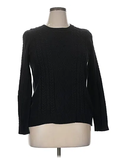 Pre-owned Faded Glory Pullover Sweater In Black