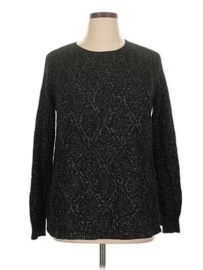 Pre-owned Faded Glory Pullover Sweater In Black
