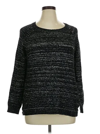Pre-owned Faded Glory Pullover Sweater In Black
