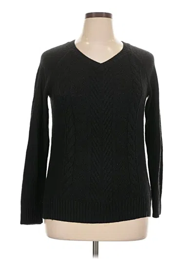 Pre-owned Faded Glory Pullover Sweater In Black