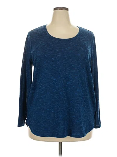 Pre-owned Faded Glory Pullover Sweater In Blue