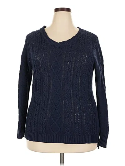 Pre-owned Faded Glory Pullover Sweater In Blue