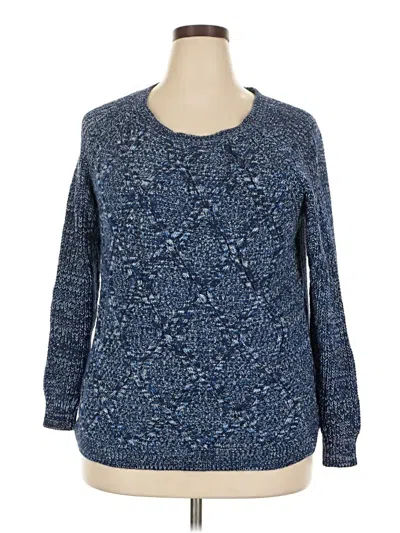 Pre-owned Faded Glory Pullover Sweater In Blue