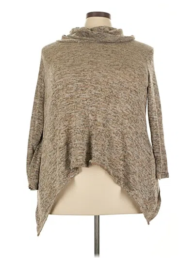 Pre-owned Faded Glory Pullover Sweater In Brown