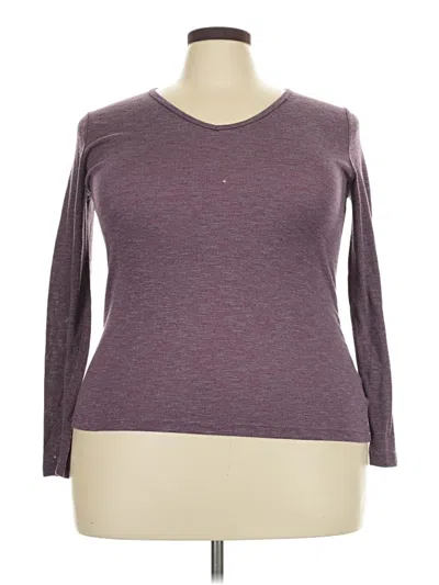 Pre-owned Faded Glory Pullover Sweater In Burgundy