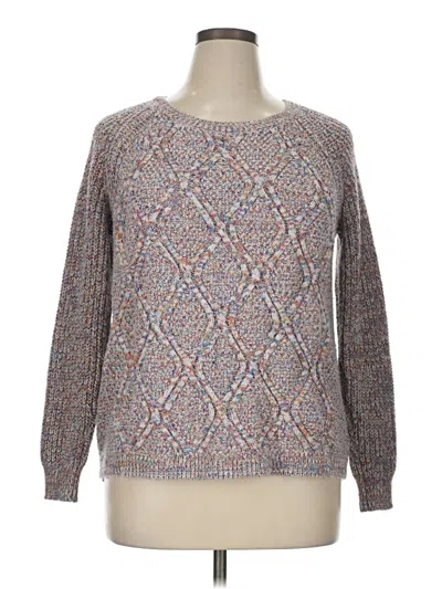 Pre-owned Faded Glory Pullover Sweater In Gray