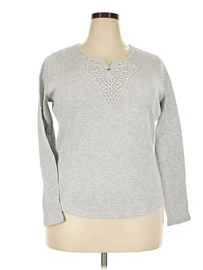 Pre-owned Faded Glory Pullover Sweater In Gray