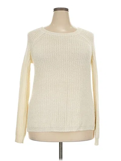 Pre-owned Faded Glory Pullover Sweater In Ivory