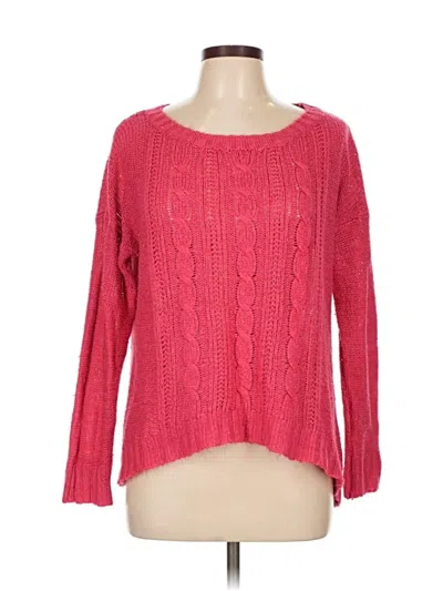 Pre-owned Faded Glory Pullover Sweater In Pink