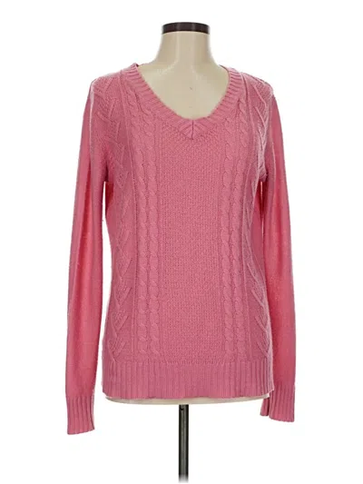 Pre-owned Faded Glory Pullover Sweater In Pink