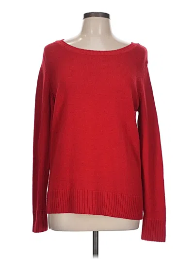 Pre-owned Faded Glory Pullover Sweater In Red