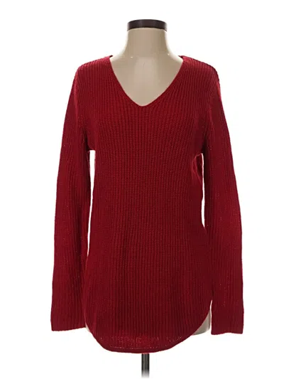 Pre-owned Faded Glory Pullover Sweater In Red