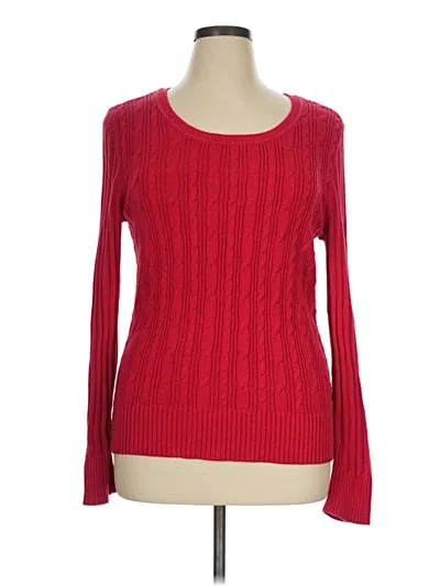 Pre-owned Faded Glory Pullover Sweater In Red