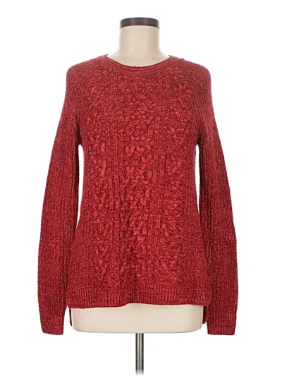Pre-owned Faded Glory Pullover Sweater In Red
