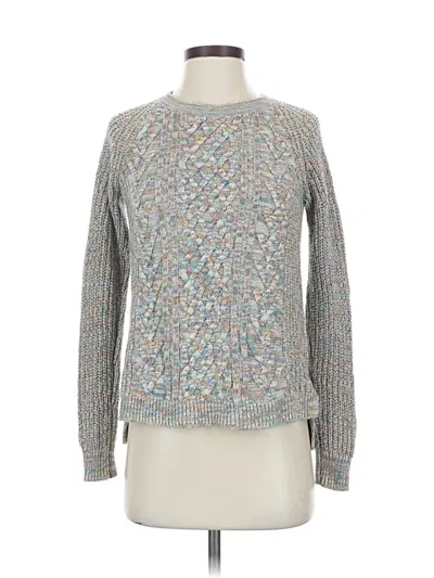 Pre-owned Faded Glory Pullover Sweater In Silver