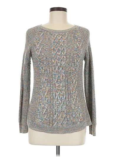 Pre-owned Faded Glory Pullover Sweater In Silver