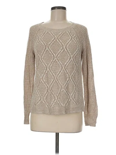 Pre-owned Faded Glory Pullover Sweater In Tan