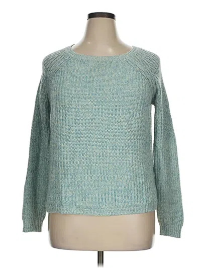 Pre-owned Faded Glory Pullover Sweater In Teal