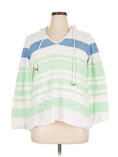 Pre-owned Faded Glory Pullover Sweater In White