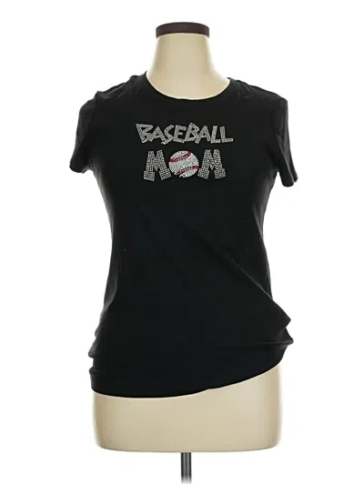 Pre-owned Faded Glory Short Sleeve T-shirt In Black