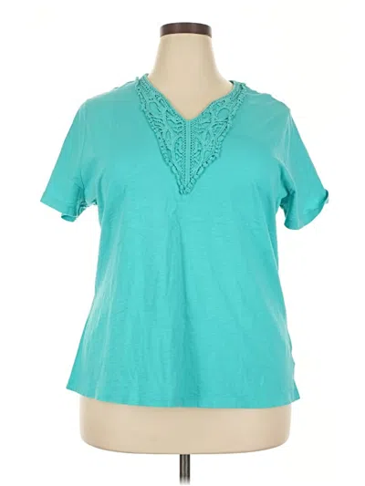 Pre-owned Faded Glory Short Sleeve T-shirt In Blue