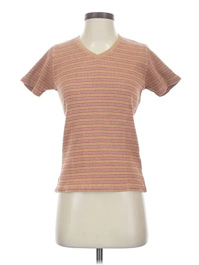 Pre-owned Faded Glory Short Sleeve T-shirt In Brown