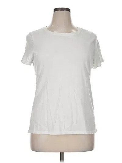 Pre-owned Faded Glory Short Sleeve T-shirt In Ivory