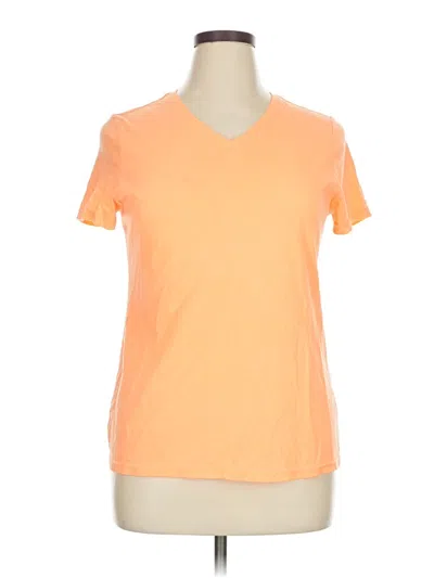 Pre-owned Faded Glory Short Sleeve T-shirt In Orange