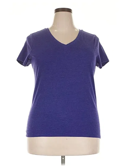 Pre-owned Faded Glory Short Sleeve T-shirt In Purple