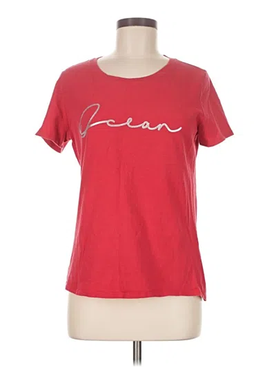 Pre-owned Faded Glory Short Sleeve T-shirt In Red