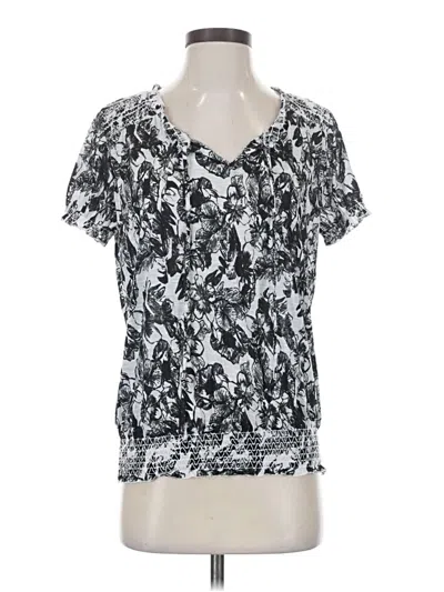 Pre-owned Faded Glory Short Sleeve T-shirt In Silver