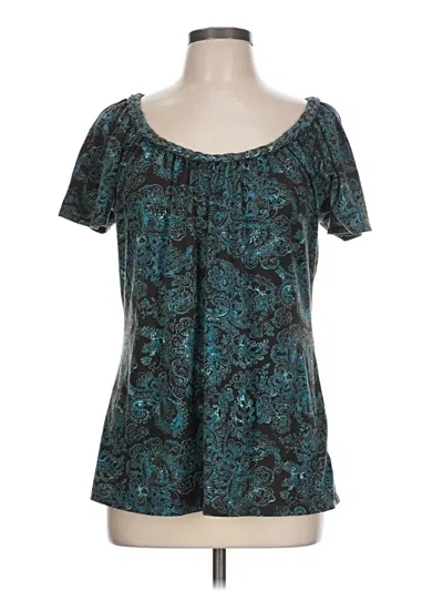 Pre-owned Faded Glory Short Sleeve T-shirt In Teal